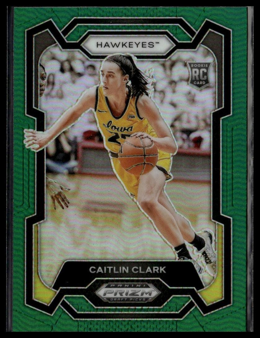2024 Panini Prizm Draft Picks #57 Caitlin Clark Prizms Green