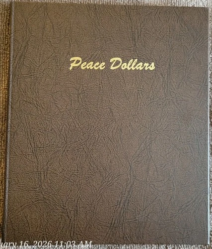 Peace Dollar Collection In Dansco Album (Missing 1928)