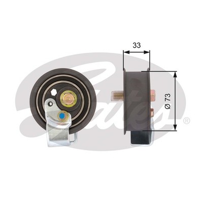 Gates T43123 Tensioner Pulley, timing belt for Audi