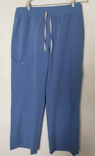 FIGS Womens XXL Livingston Scrub Pants Ceil Blue Straight Leg Pockets PO 6061