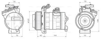AVA QUALITY COOLING JEAK092 Kompressor, Klimaanlage für DODGE,JEEP