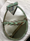 Cindy Hirt Artist Copper Mixed Media Art Wall Mirror-Unique! — photo 2