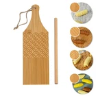 Combo Garganelli Board and Gnocchi Stripper Spaghetti Macaroni Pasta Board Ba...
