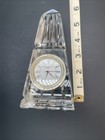 Vintage Waterford Crystal Obelisk Pyramid Miniature Desk Clock Estate 2001 — photo 7