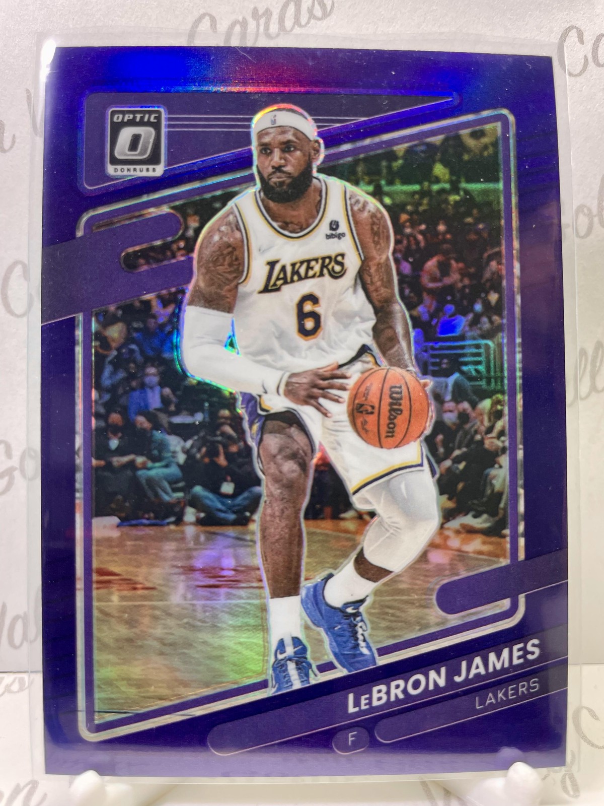 2021-22 Donruss Optic Purple #41 LeBron James Los Angeles Lakers Color Match
