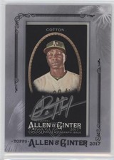 2017 Topps Allen & Ginter's X Auto Minis Framed Jharel Cotton #MA-JCO Auto 2f4