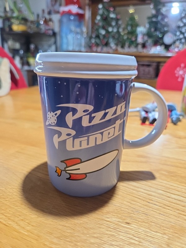 Disney Pixar Toy Story Pizza Planet Coffee Mug Cup Ceramic Made In Thailand 