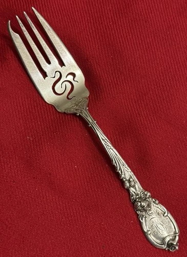 REED & BARTON LA PARISIENNE STERLING PASTRY FORK
