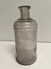 S.S. STAFFORDS INKS Master Ink Bottle with Pour Spout Vintage Glass Bottle