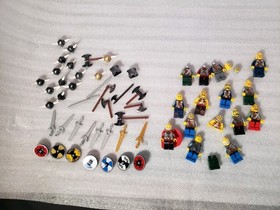 LEGO Vikings - Lot Of Legos From Sets 7017, 7018, 7019 With Minifig - READ DISC!