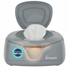 Hiccapop Baby Wipe Warmer and Wet Wipes Dispenser 1 Count, Grey