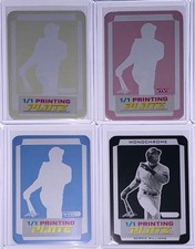 2025 Leaf Vivid Baseball Bernie Williams Monochrome Printing Plate 1/1 Set