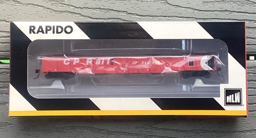 RAPIDO 1/87 HO CP RAIL ACTION RED 52.6' MILL GONDOLA CAR RD. # 340459 FS # 50024 | Condition: New
