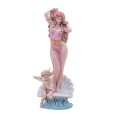 Aphrodite Statue 9 Inch – Greek Goddess Venus with Cupid Figurine, Classic
