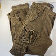 Vtg Polo Ralph Lauren Cargo Pants Paratrooper Corduroy Military 36 X 30 Utility