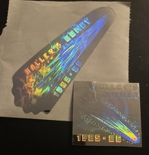 2 - 1986 Halley's Comet Holographic Sticker’s  1” x 1” & 2” x 1”