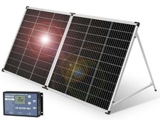 pannello solare 200w pieghevole + regolatore, solo provato per fare dei video