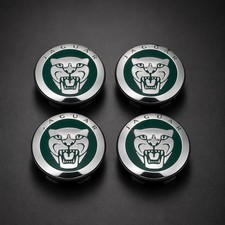4pcs 58mm Green Wheel Center Caps Hub Cover For Jaguar Xf Xj Xk