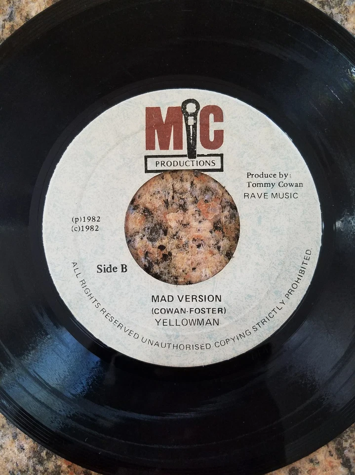 RARE REGGAE YELLOWMAN THEM GET ME MAD, MIC PRODUCTIONS 45RPM, 1982. - Image 4 of 4