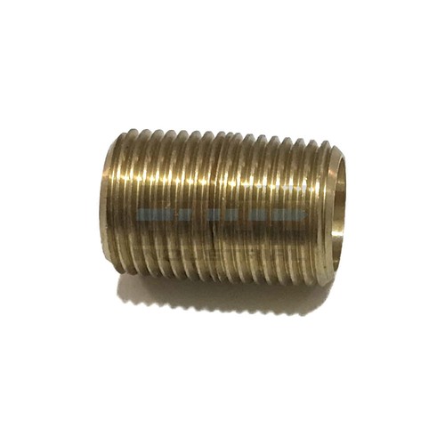BRASS CLOSE NIPPLE 3/8" MALE NPT MNPT FUEL/AIR/WATER/OIL/GAS WOG
