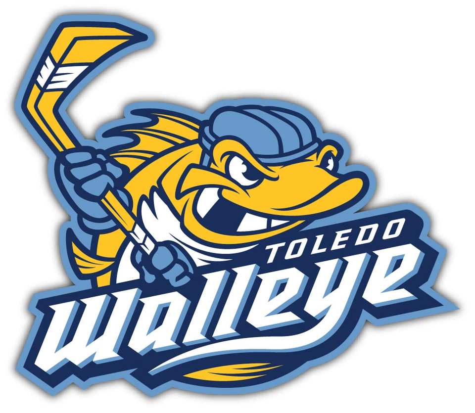 Toledo Walleye Minor Hockey Sport Car Bumper Sticker Decal "SIZES''