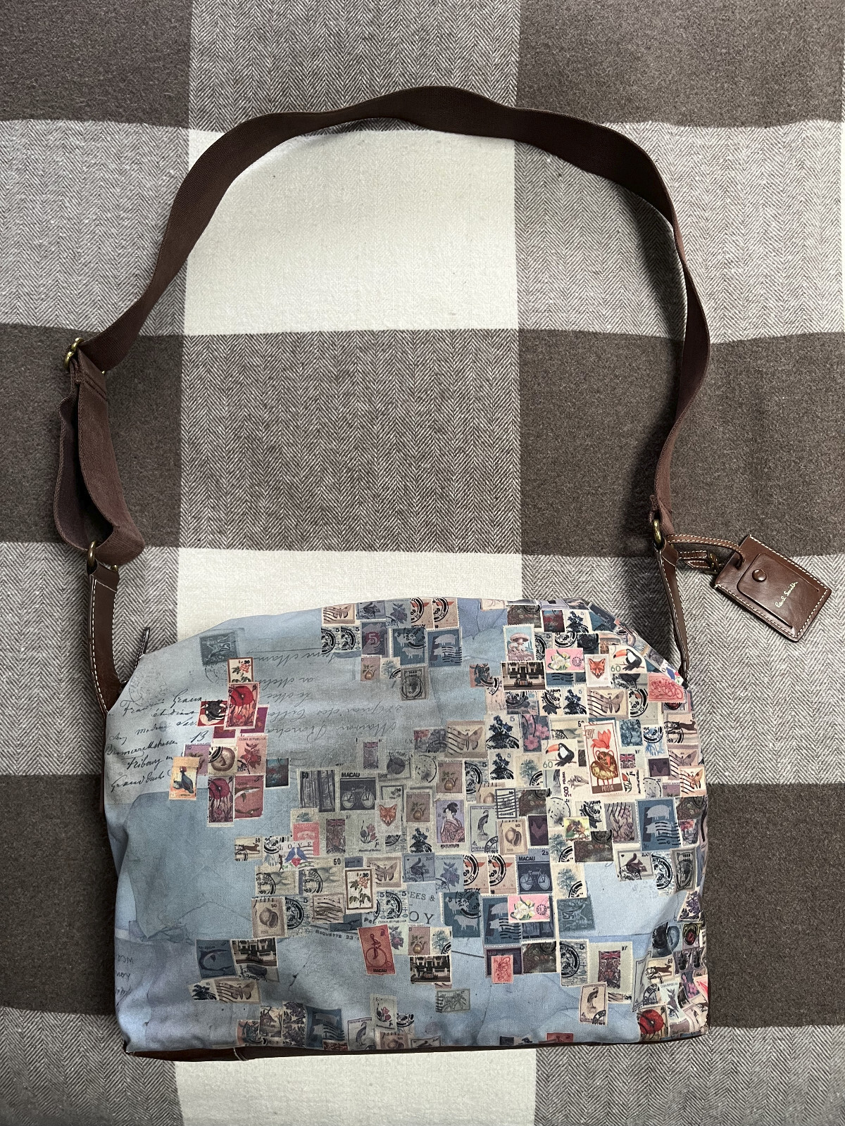 Paul Smith World Map Stamp Messenger Bag for Travel & Work image 4
