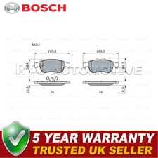 Bosch Front Brake Pads Set Fits Renault Megane Captur Scenic Dacia Duster