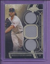 2015 Topps Tier One Triple Game Used  MADISON BUMGARNER no.TOR-MBR giants #07/25