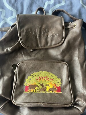 VTG Rare Disney Animal Kingdom Tree of Life Backpack Vintage Disney Animal Kingdom Tree Of Life Graphic Canvas  main image 4