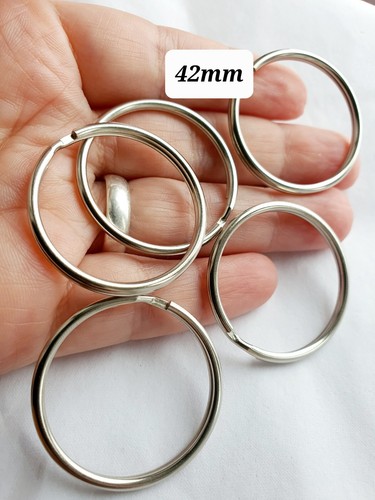 Keyring Split Rings Silver Small Large Key Ring 15 20 25 30 42 Jewellery Making - 第 11/12 張圖片