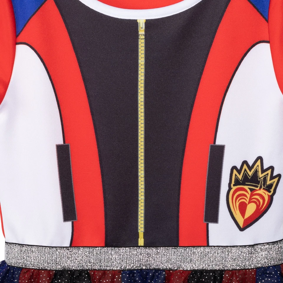 Girls Disney Descendants Evie Dress Halloween Costume Hoodie Tutu Outfit 10 12 L - Image 4 of 4