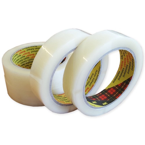 3M Scotch Sellotape 25mm x 66m Clear Packing Tape 1, 3, 6 or 12 Rolls