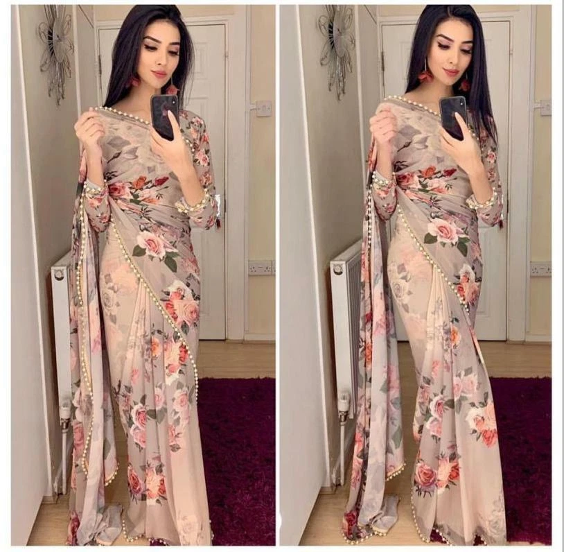 Suit saree best sale sale