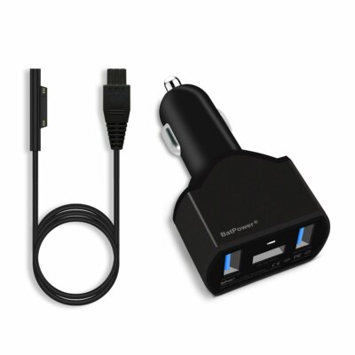 BatPower 110W 15V 6.33A 102W Surface Book 2 Car Power Supply Microsoft Power 