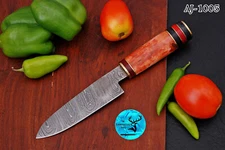 CUSTOM HAND MADE FORGED DAMASCUS STEEL STEAK KNIFE CHEF'S  KITCHEN KNIFE - 1005