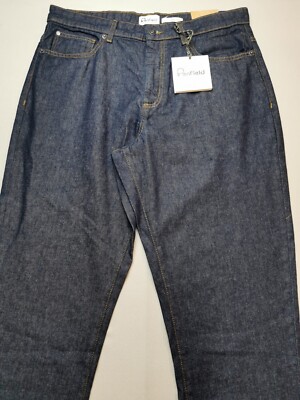 PENFIELD Herren Gr. 36R Straight Relaxed Fit Jeans (NEU) Rinse Wash Blau Taschen