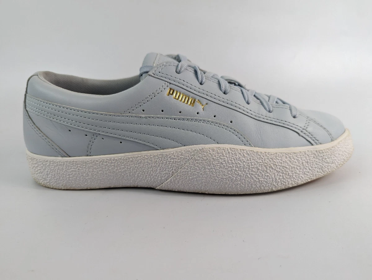 Puma Womens Blue Leather Trainers Uk 7.5 Eu 41 Hardly Worn eBay