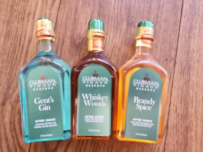 3 Fl. Clubman After Shave Whiskey-Brandy-Gin          100ml=8,97E :