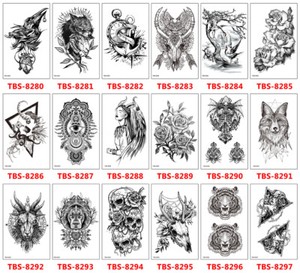 8 Sheets Temporary Tattoos Body Arm Tattoo Sticker Half Sleeve Fake Waterproof 