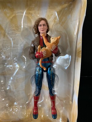 Marvel Legends Kree Sentry Series Captain Marvel Bomber Jacket w Goose Loose 