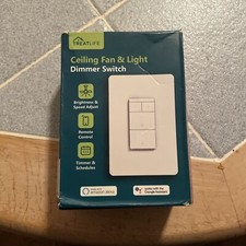 TreatLife Smart Ventilatore da Soffitto Controllo e Interruttore Luce Dimmer