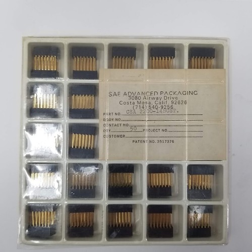 Lot of 10 SAE - CSA2200-14BCST 14 Pin Wire Wrap DIP IC Socket, Gold Leads - Picture 4 of 4