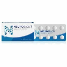 Neurobion 60's Vitamins B1, B6, B12 Improves Nerve Numbness, Tingling & Function