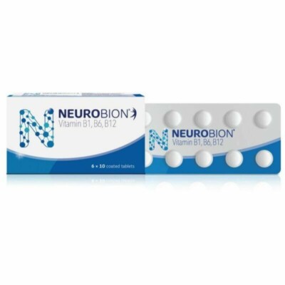 Neurobion Vitamin B Complex B1, B6, B12 for Nerve Relief & Numbness 60 Tablets