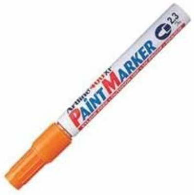 Shachihata Inc Paint Marker, Bullet Point 2.3Mm, Orange