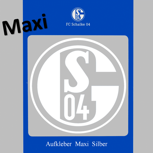 Aufkleber Maxi FC Schalke 04 Blau Weiß Gold Silber Weiß transparent Sticker S04 - Bild 15 von 17