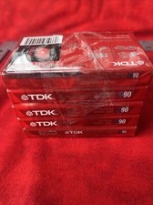 TDK Superior Normal Bias D90 5 Pack Blank Cassette Tapes NEW 36a