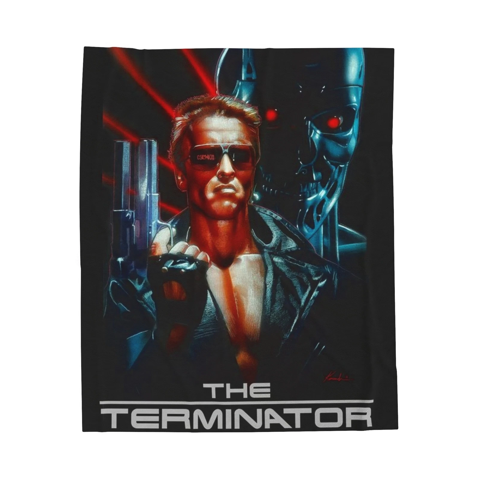 The Terminator Movie Plush Fleece Throw Blanket