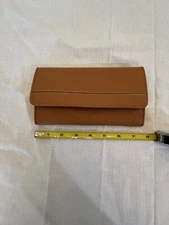 LACOSTE L49 Women's Soft Leather PURSE WALLET Palio Slg 10 Cream NEW