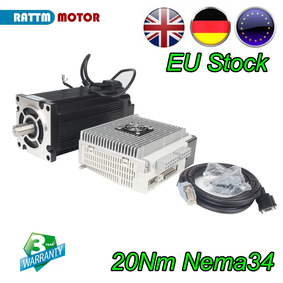 RATTM MOTOR Nema 42 20N.m Closed Loop Hybrid Stepper Motor 3-Phase Servo Motor Driver『EU』